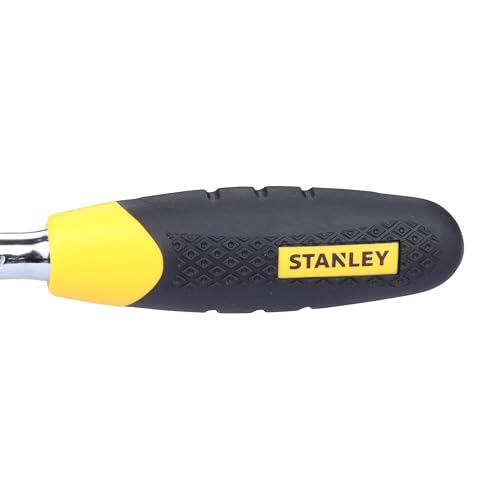 STANLEY STMT81243 110-Piece High Quality Multi-Toolkit containing Pliers, Spanners, Drivers, Sockets, Bits, Wrenches & Ratchets for Home, DIY & Professional Use, 1 Year Warranty, Yellow & Black