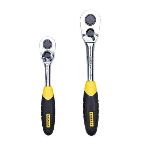 STANLEY STMT81243 110-Piece High Quality Multi-Toolkit containing Pliers, Spanners, Drivers, Sockets, Bits, Wrenches & Ratchets for Home, DIY & Professional Use, 1 Year Warranty, Yellow & Black