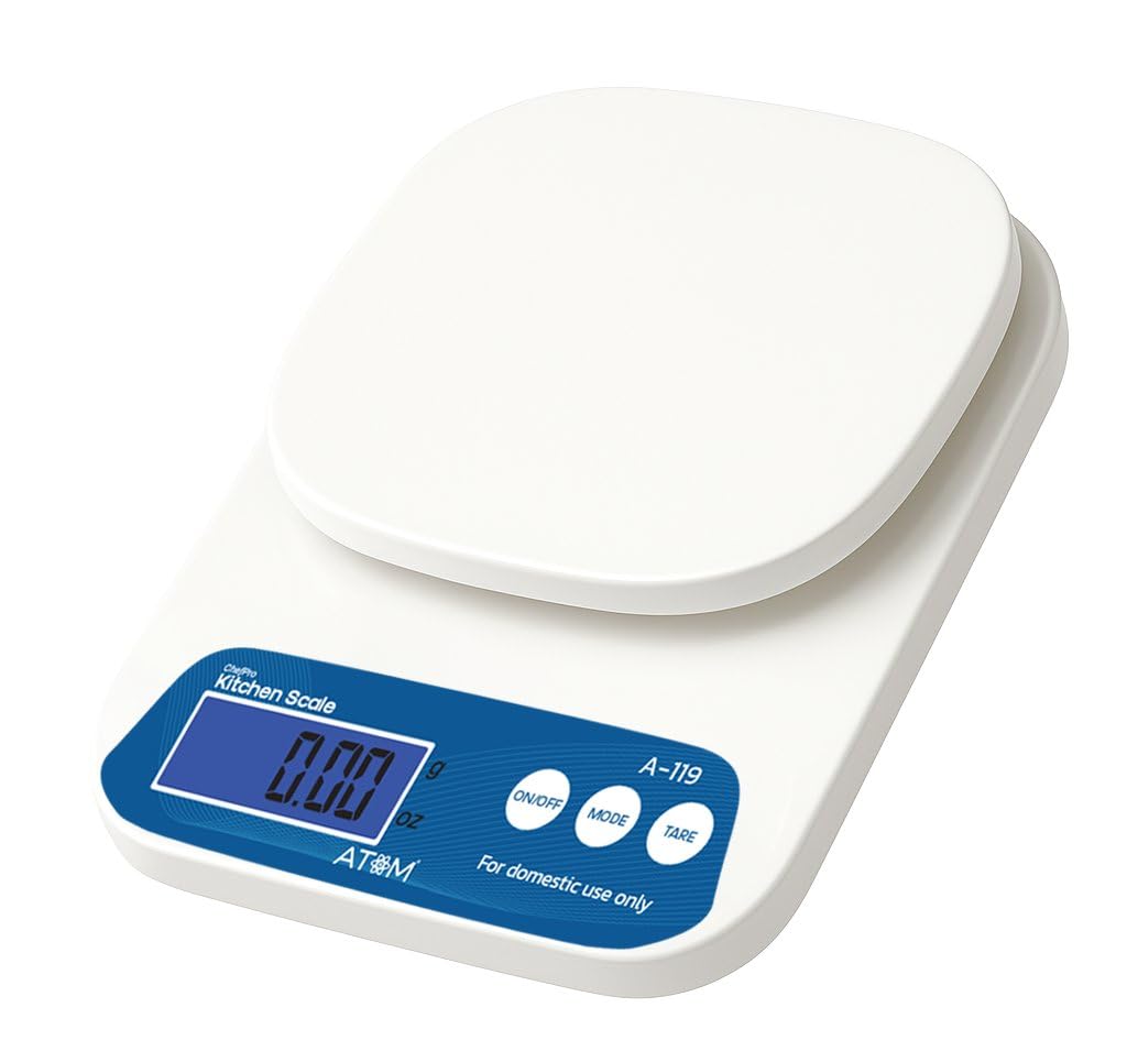 ATOM ALISTON K1 Series Digital Kitchen Weighing Scale 10 kg, Electronic Weight Machine with LCD Display for Baking, Cooking, Food & Diet, SF-400/A121. 6Months Warranty (Colour May Vary)