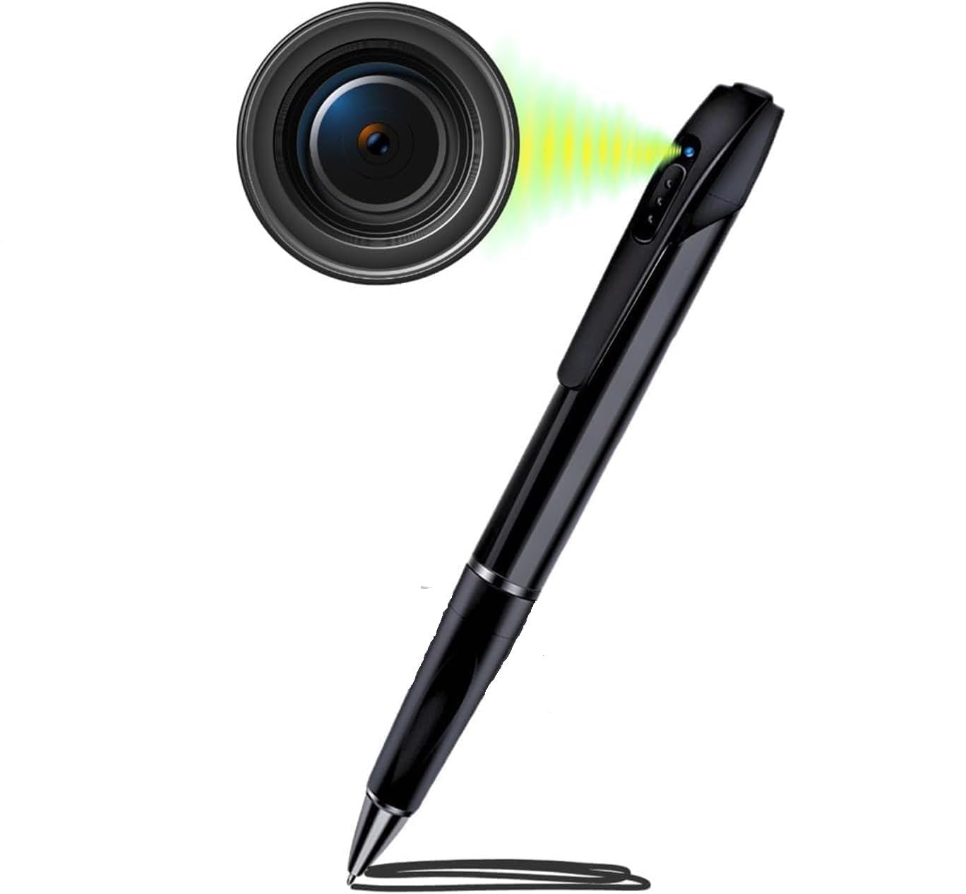 1080P Body Camera Pen [Upgraded 2026] – Body Cam with HD Video or Picture Taking, SD Card Storage, and Manual Control for Privacy Compliance
