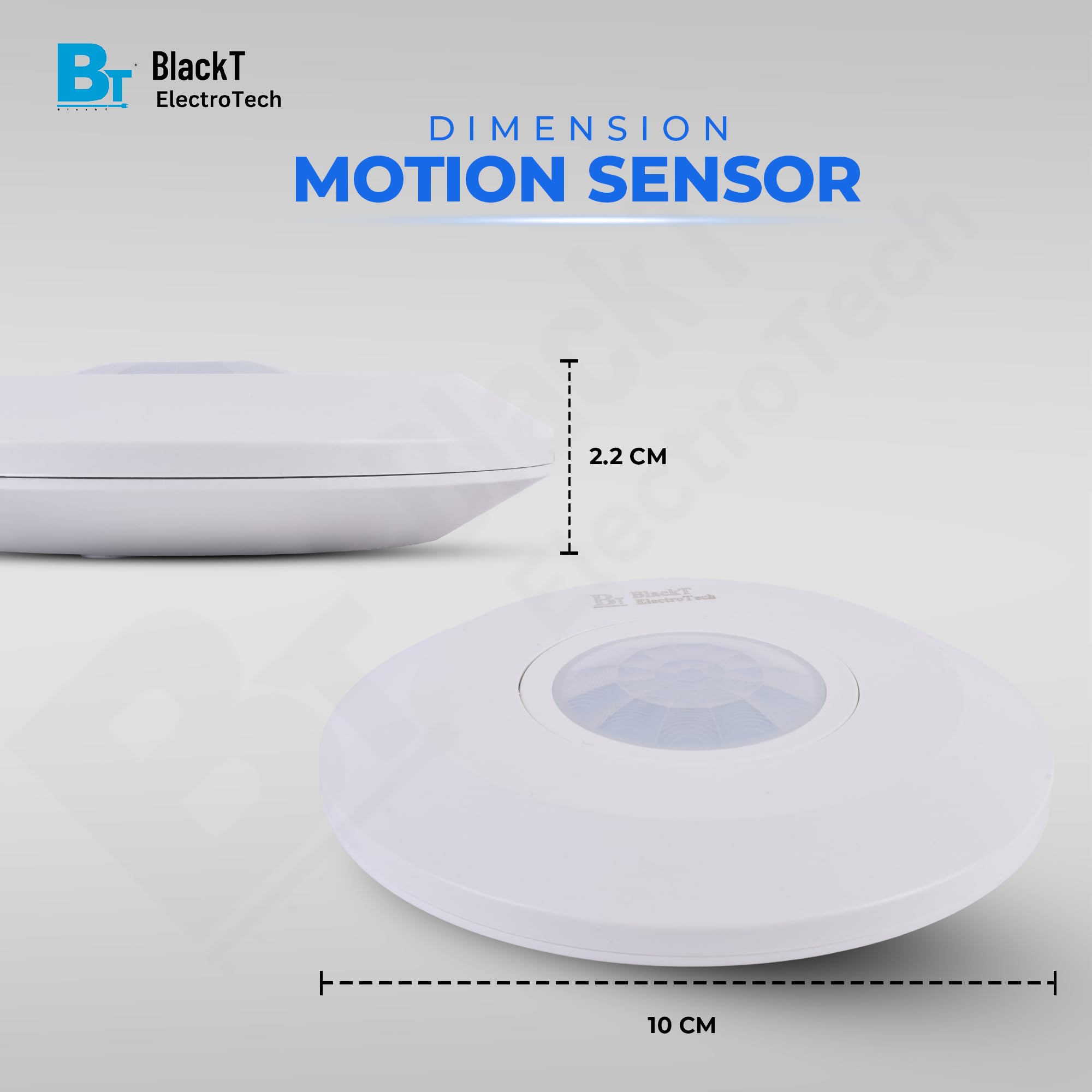 ബ്ലാക്ക്റ്റ് ഇലക്ട്രോടെക് BT31C : PIR മോഷൻ സെൻസർ സീലിംഗ് മൗണ്ടഡ് വൈറ്റ് റൗണ്ട് ഷേപ്പ് (2 വർഷത്തെ വാറന്റി) (പതിവ്) 
