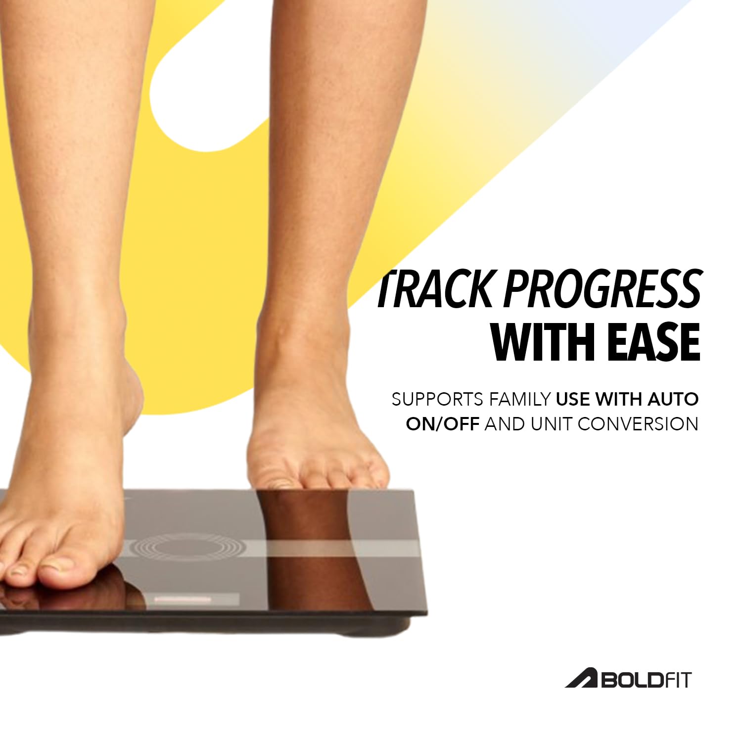 Boldfit Weight Machine for Home Digital Weighing Machine for Human Body with LCD Display Max Weight Capacity 180Kgs (Batteries Not Included) – Bathroom Scale for Home