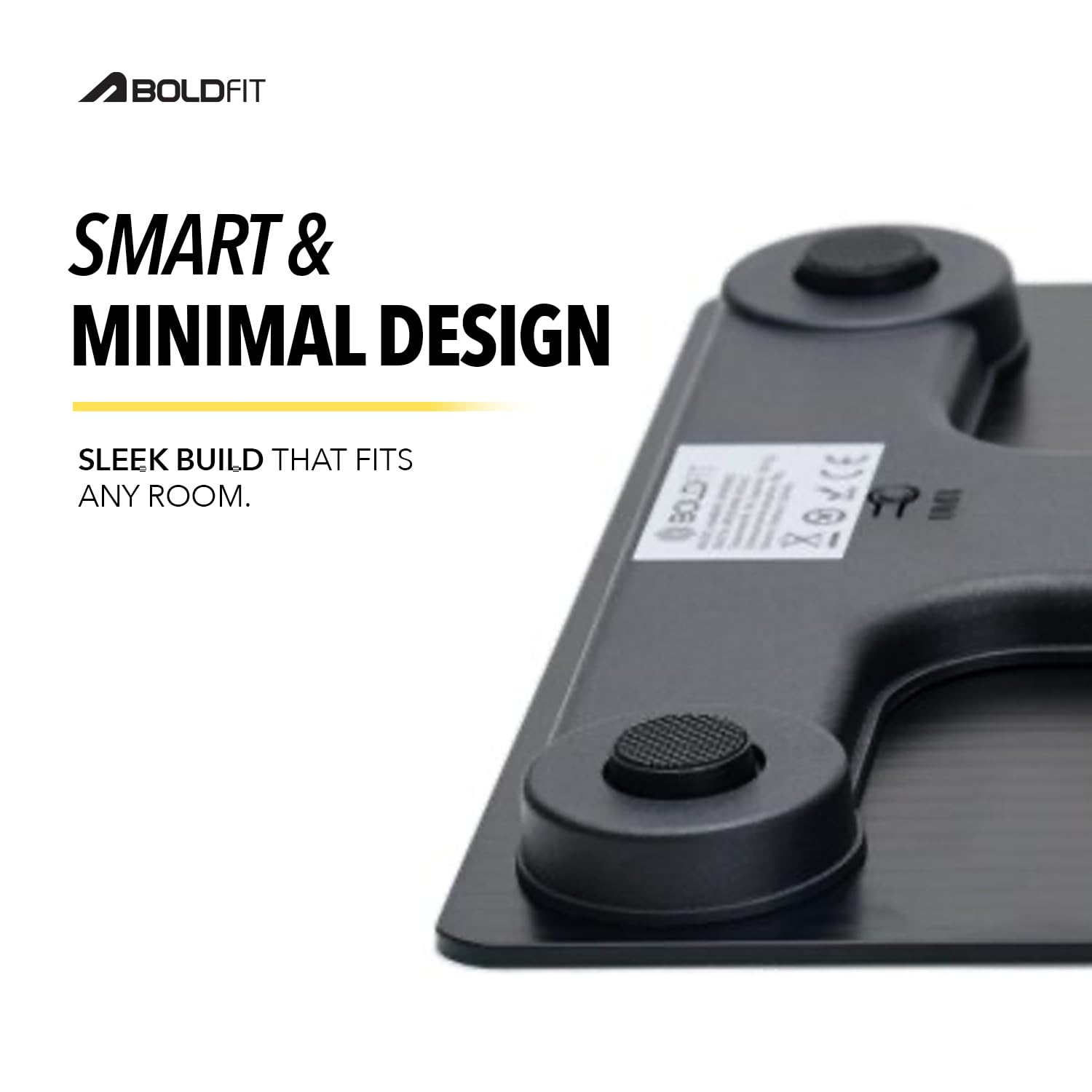 Boldfit Weight Machine for Home Digital Weighing Machine for Human Body with LCD Display Max Weight Capacity 180Kgs (Batteries Not Included) – Bathroom Scale for Home