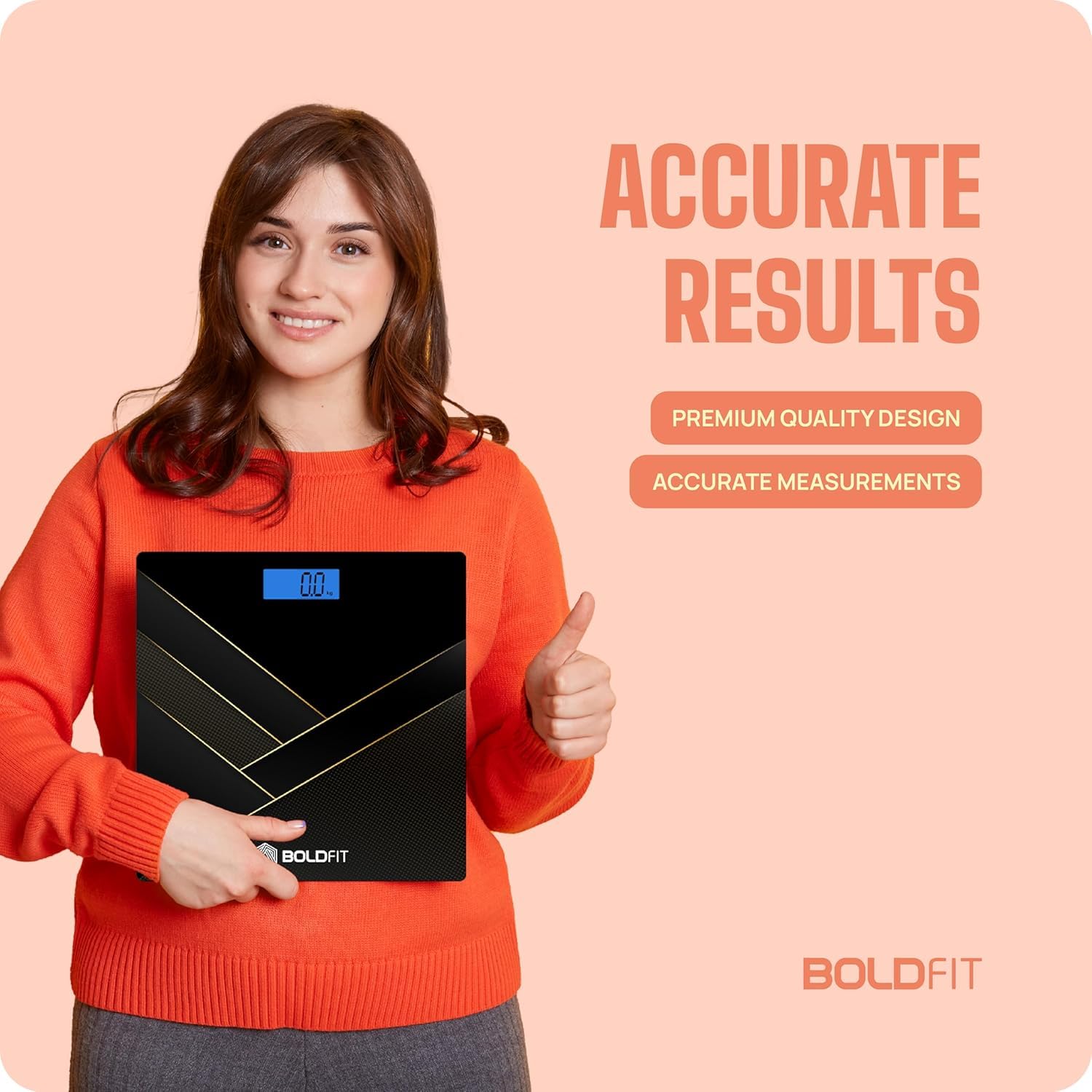 Boldfit Weight Machine for Home Digital Weighing Machine for Human Body with LCD Display Max Weight Capacity 180Kgs (Batteries Not Included) – Bathroom Scale for Home