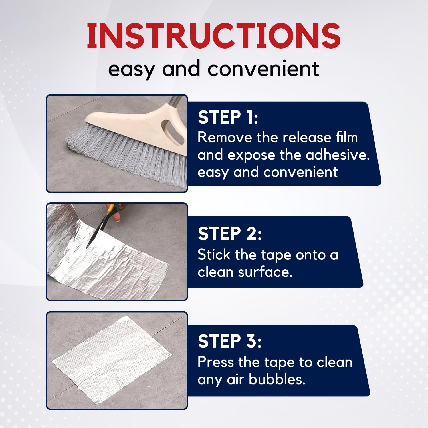 Super Strong Adhesive Waterproof tape Permanent Repair Roof Water Leakage Solution Rubber Foil Suitable for Roof Leak, surface Crack, Window Sill Gap, Boat Sealing, Tank Leak (5CM*5M)