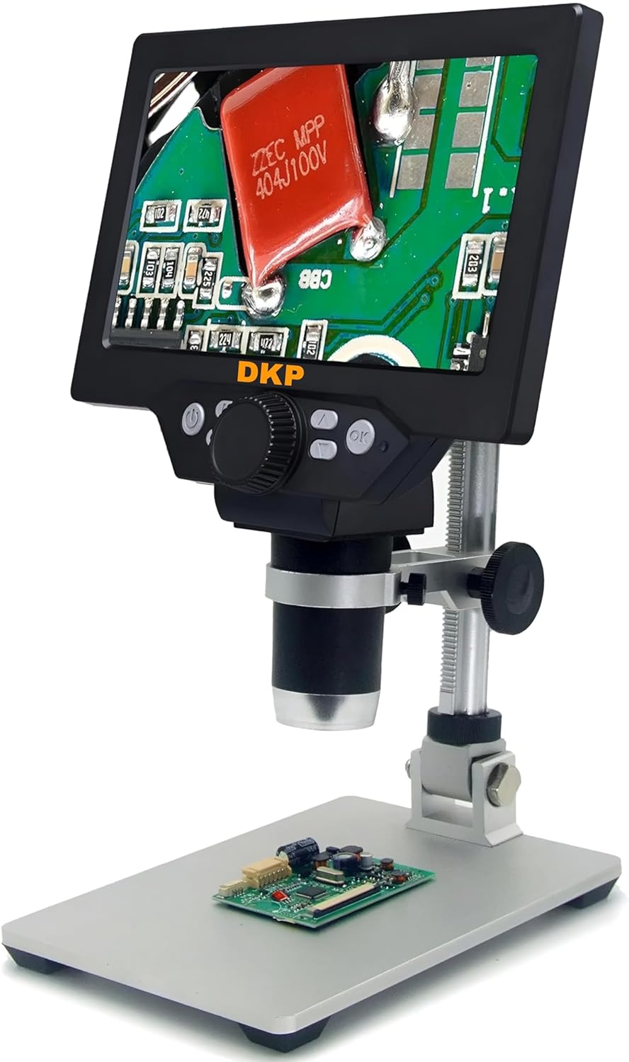 DKP Medicams HD 7 inch G1200 Digital Microscope, 1200 Times Microscope, 12MP Camera Video Recorder with HD Screen Identification Mobile Phone Repair