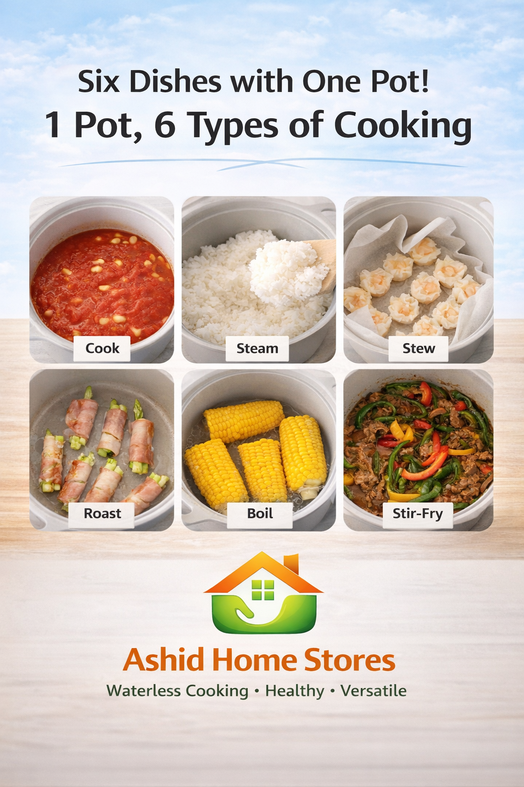 Cornan Original LIFELEX Waterless Cooking Pot – 16 cm | Premium Healthy Cookware | Oil-Free & Nutrient-Preserving