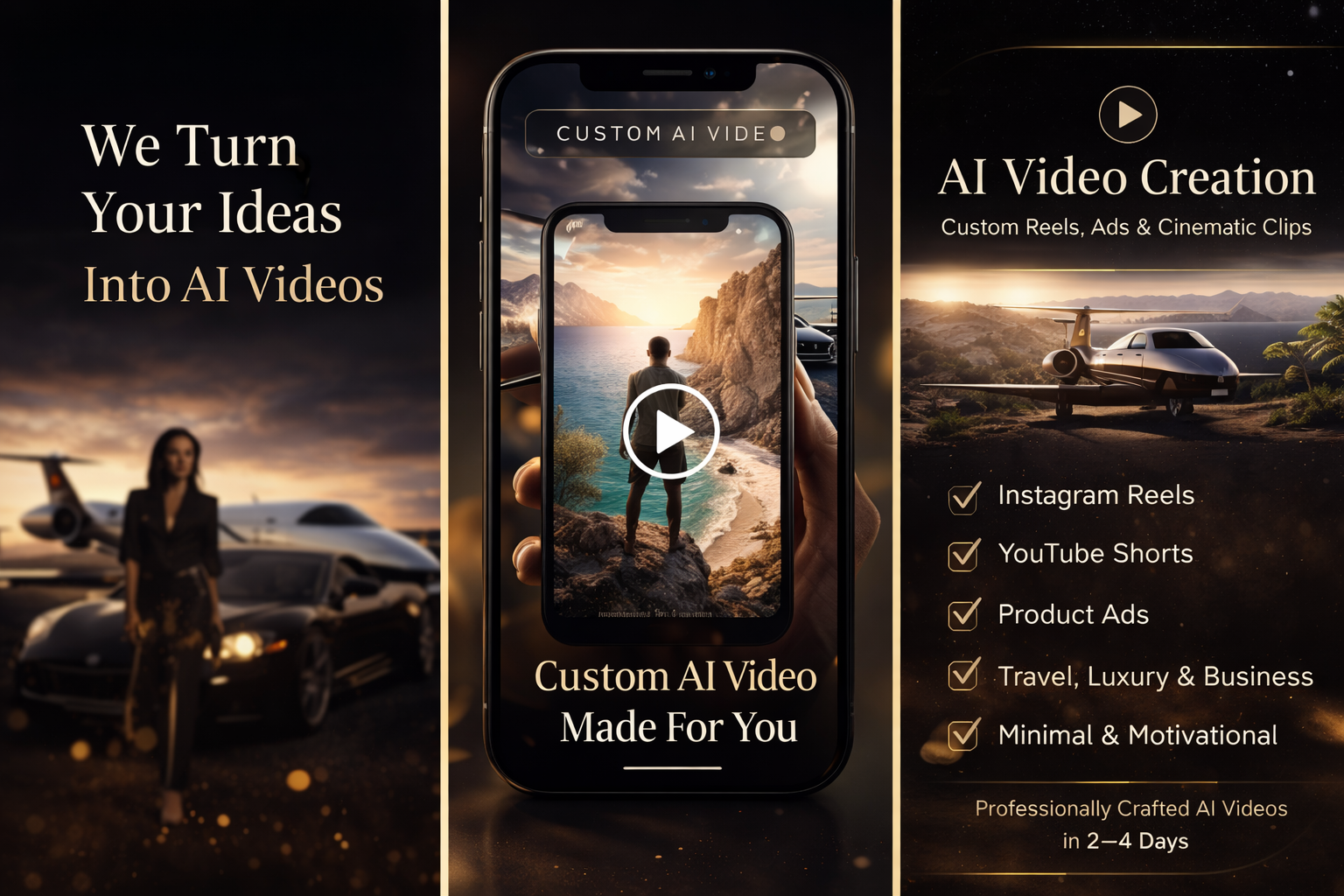 AI Video Creation – Custom Reels, Ads & Cinematic Clips