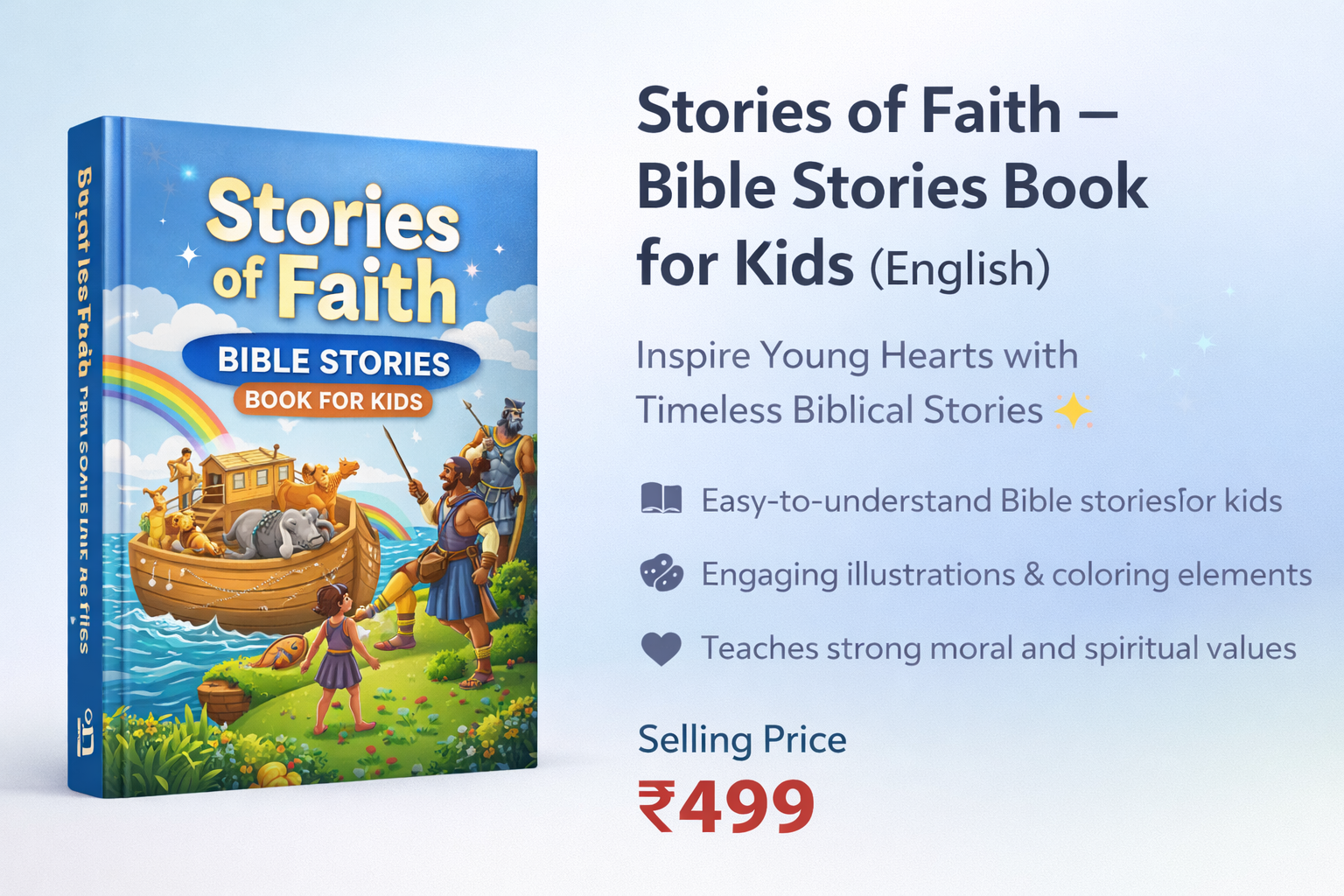 Stories of Faith – Bible Stories Book for Kids (English)