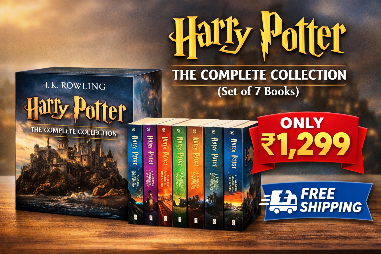 🧙‍♂️ Harry Potter : THE COMPLETE COLLECTION (Set of 7 Books)