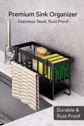 Premium Stainless Steel Sink Organizer – Rust Proof