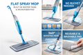 All-Floor Spray Mop with Built-In Water Spray & Microfiber Cleaning Pad