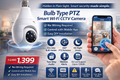 Bulb Type PTZ Smart Wi-Fi CCTV Camera