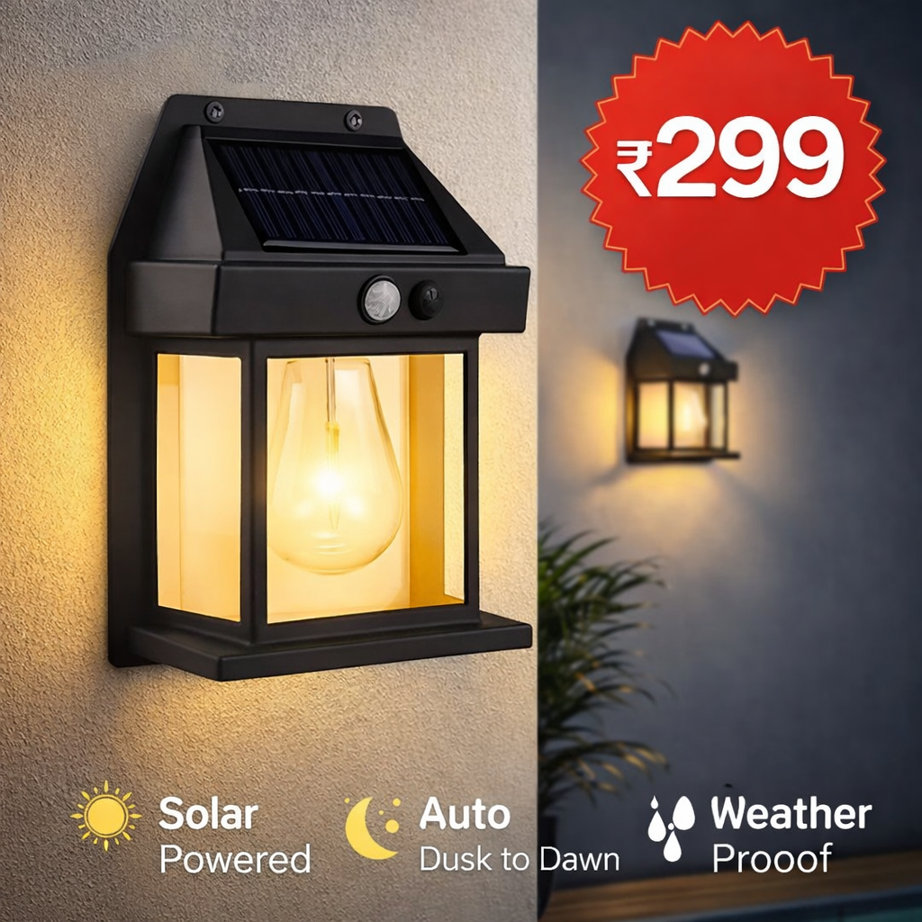 Solar Wall Lamp – Waterproof Outdoor Light